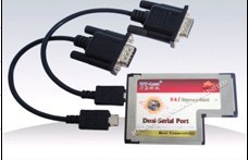 供应嵌入式笔记本(Express Card /54mm )转双串口卡